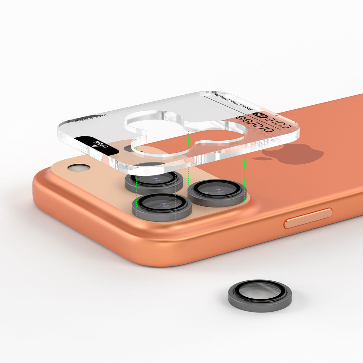 [ iPhone 17 / iPhone Air / 17 Pro&17 Pro Max 用] 9H ハードコーティング CORE CAMERA MR アルミメタルフレーム カメラレンズ 保護 強化ガラスフィルム