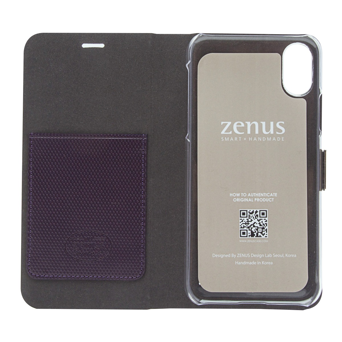iPhone XS / X ケース iPhone XR ケース ZENUS Metallic Diary 手帳型 （ゼヌス メタリックダイアリー）アイフォン カバー
