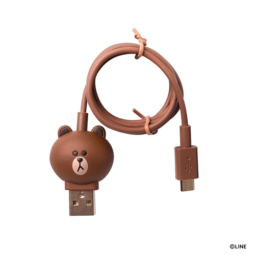 マイクロ USB ケーブル LINE FRIENDS 充電 データ転送 対応 ラインフレンズ 1m Micro USB 「LINE FRIENDS公式ライセンス商品」