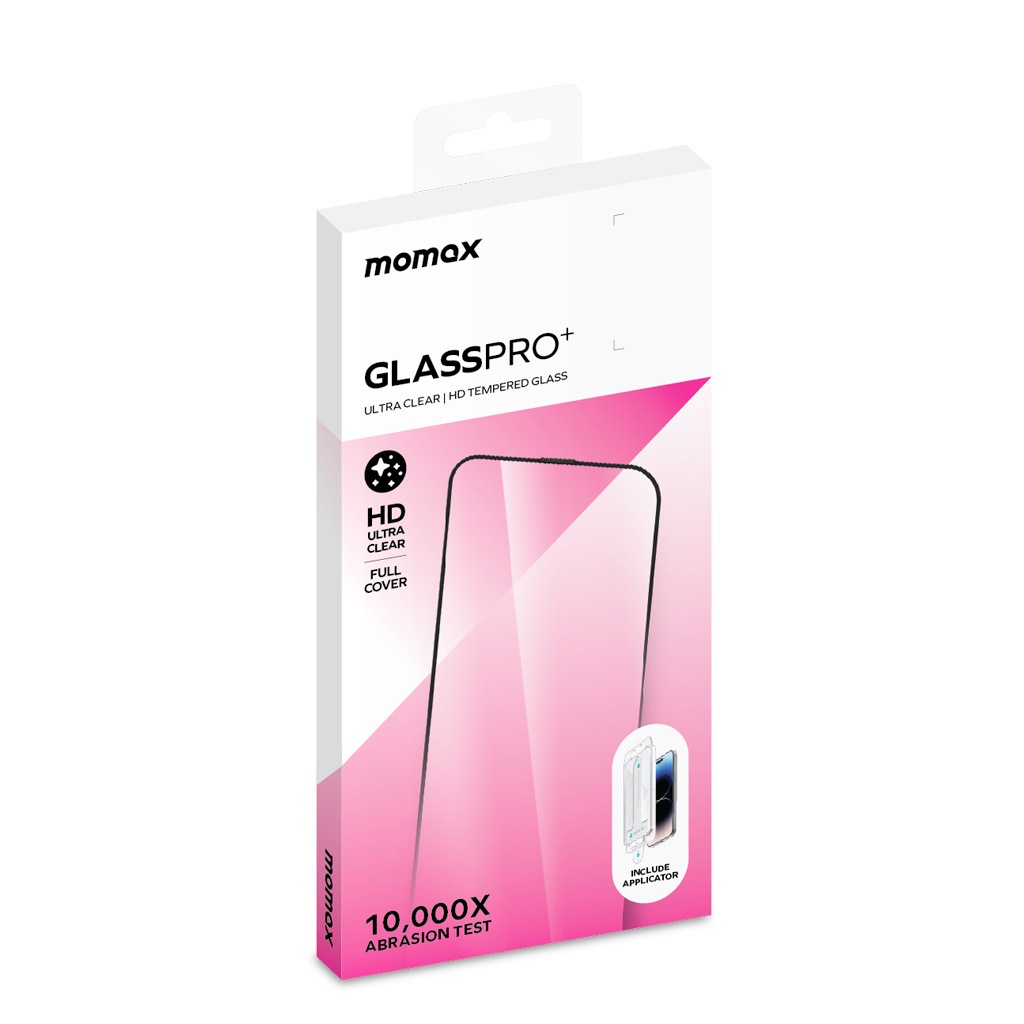 momax [ iPhone 15 用] GlassPro+ 強化 ガラスフイルム クリア 画面 保護フィルム