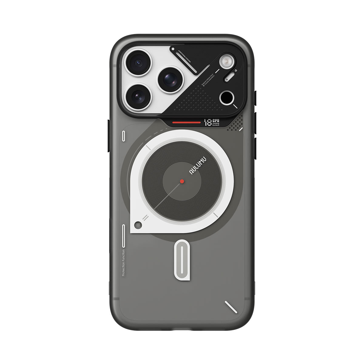 [ iPhone 18 Pro / iPhone 18 Pro Max 用] A18 フロスト MagSafe対応 半透明 背面カバー アルミ合金製レンズ保護フレーム