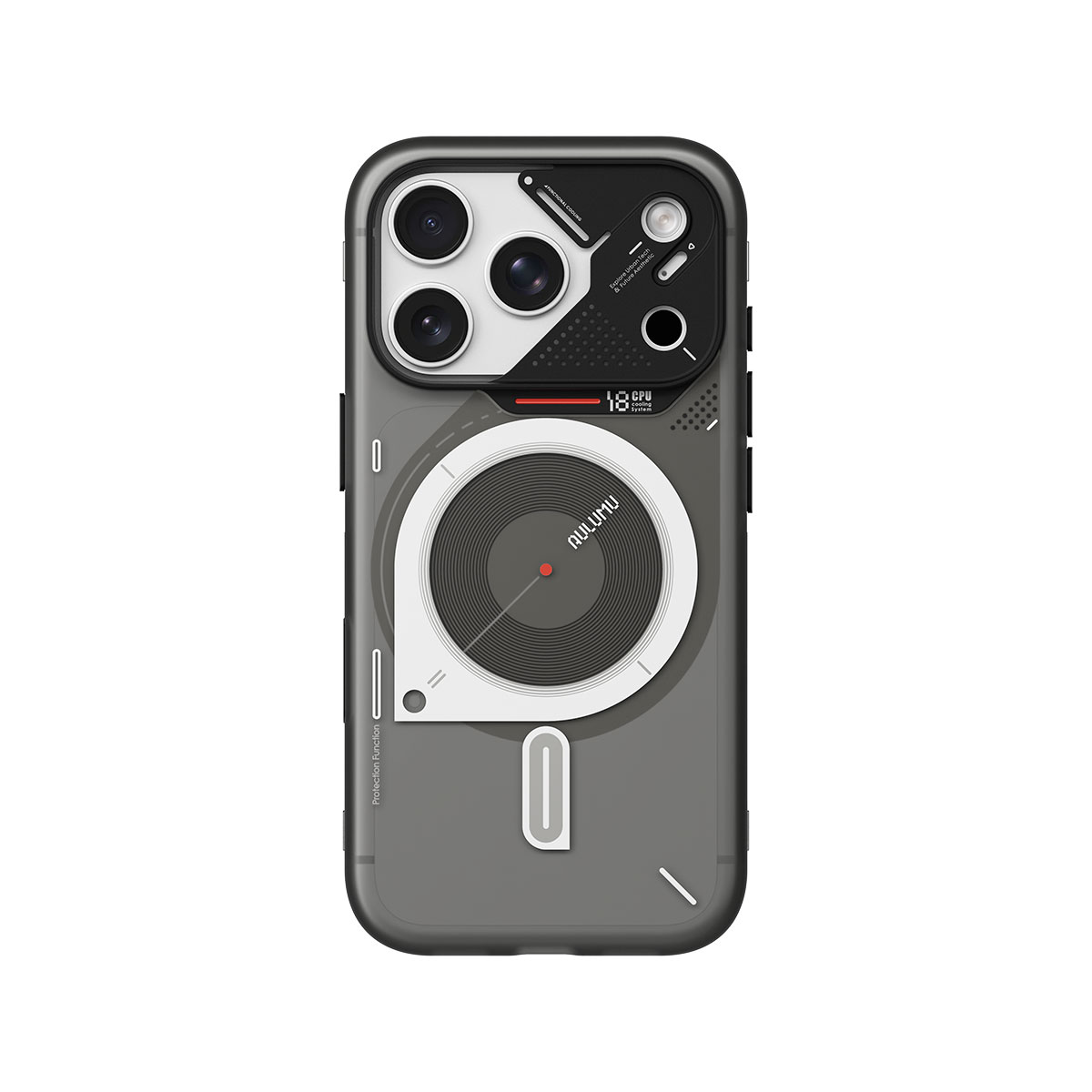 [ iPhone 18 Pro / iPhone 18 Pro Max 用] A18 フロスト MagSafe対応 半透明 背面カバー アルミ合金製レンズ保護フレーム