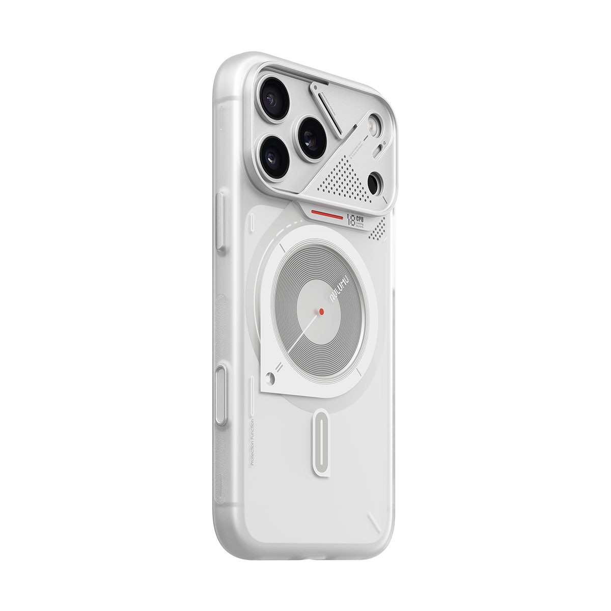 [ iPhone 18 Pro / iPhone 18 Pro Max 用] A18 フロスト MagSafe対応 半透明 背面カバー アルミ合金製レンズ保護フレーム