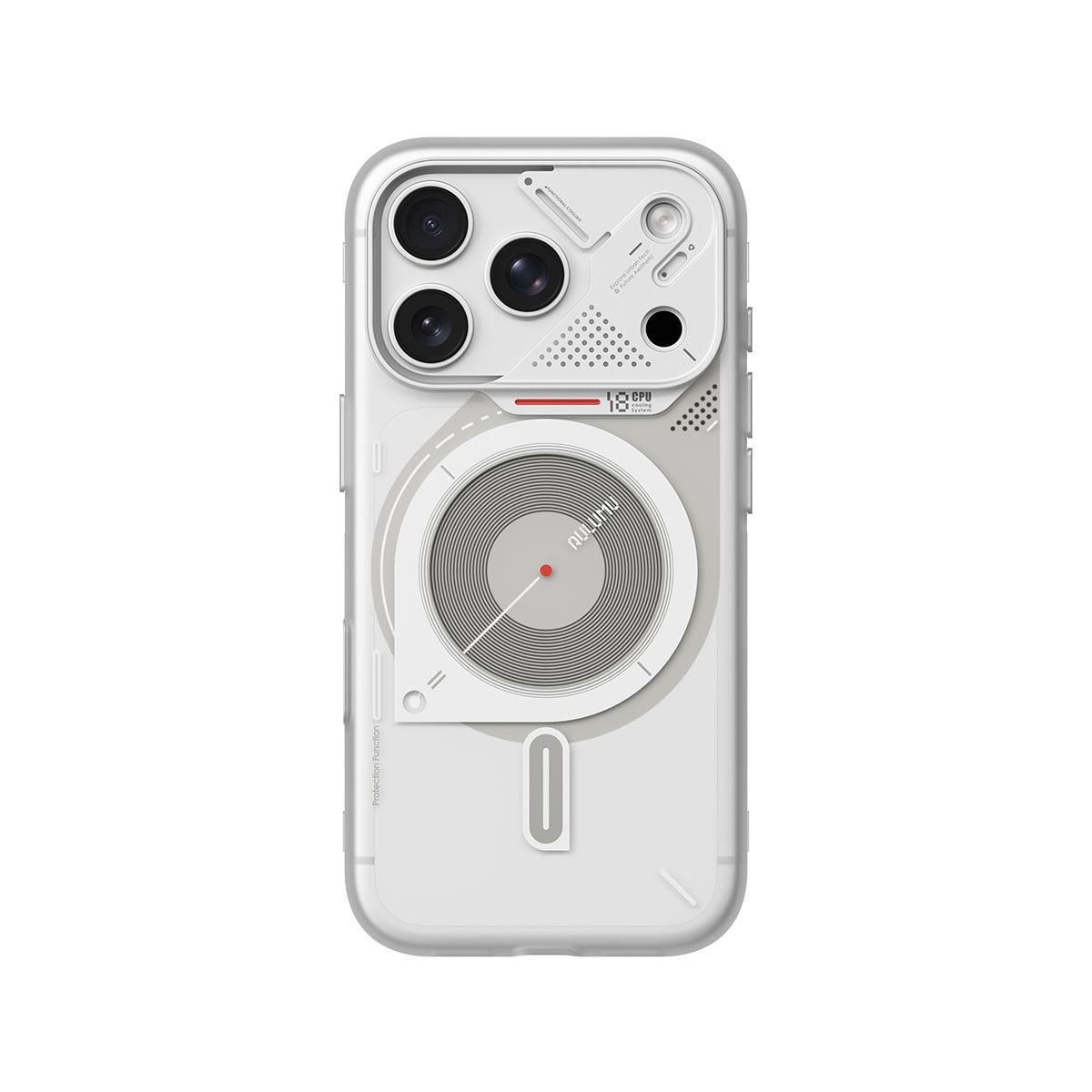[ iPhone 18 Pro / iPhone 18 Pro Max 用] A18 フロスト MagSafe対応 半透明 背面カバー アルミ合金製レンズ保護フレーム