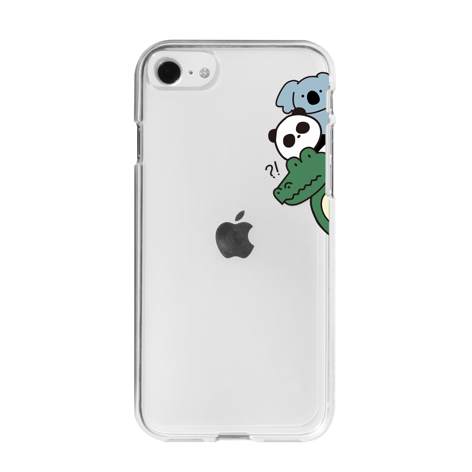 iPhone SE (第3世代 / 2022年) ケース カバー ソフト クリア バックカバー Dparks おでかけとのぞき【 iPhone SE (第2世代)、iPhone 8 / 7 】 背面カバー型 アイフォンケース