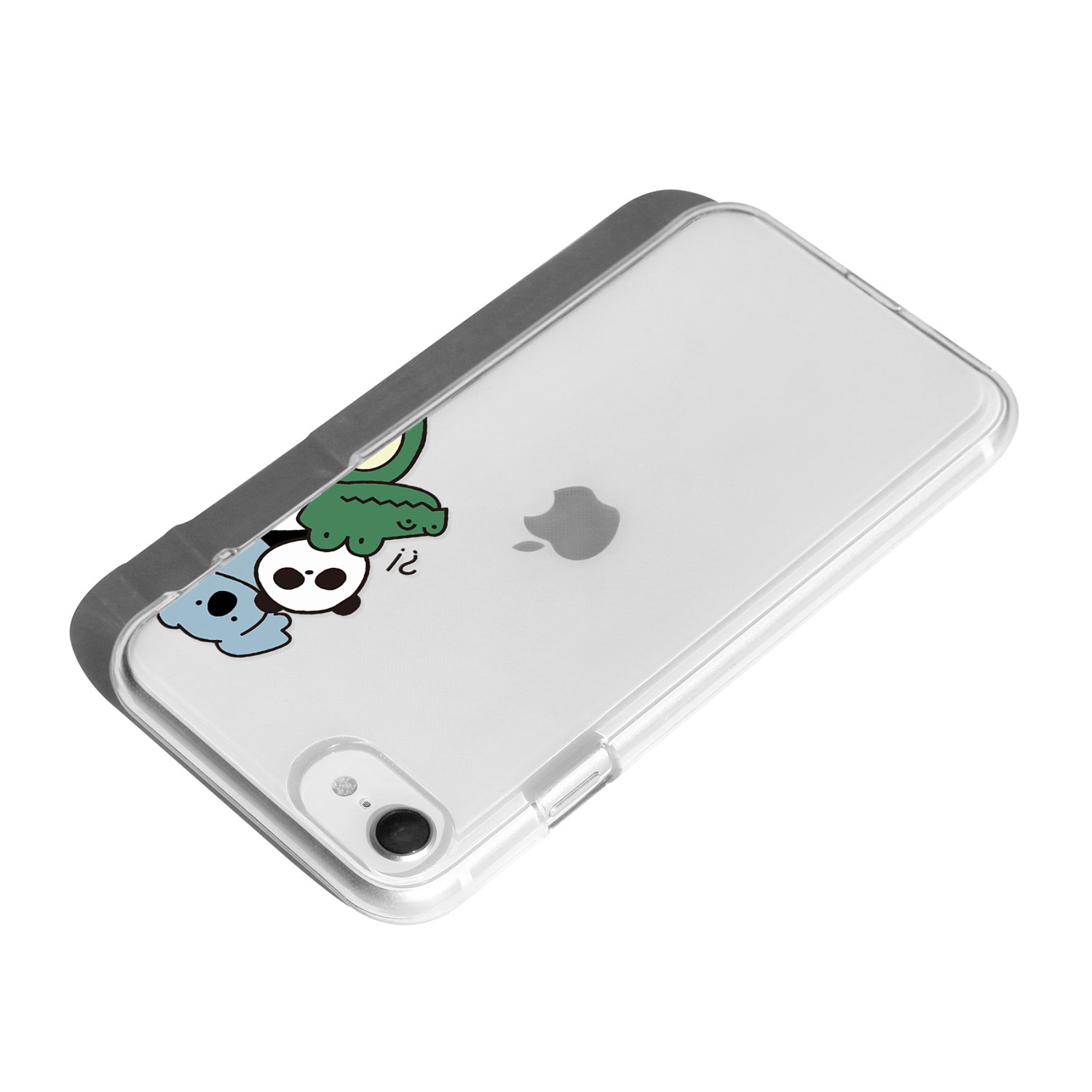 iPhone SE (第3世代 / 2022年) ケース カバー ソフト クリア バックカバー Dparks おでかけとのぞき【 iPhone SE (第2世代)、iPhone 8 / 7 】 背面カバー型 アイフォンケース