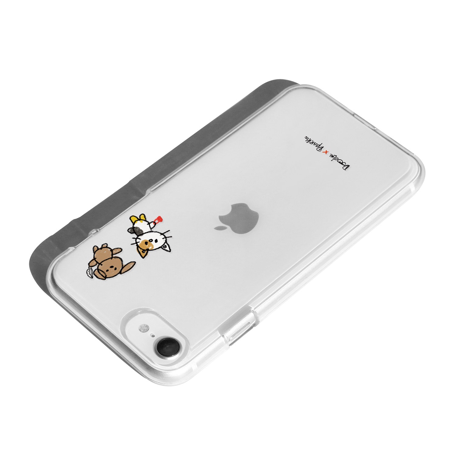 iPhone SE (第3世代 / 2022年) ケース カバー ソフト クリア バックカバー Dparks おでかけとのぞき【 iPhone SE (第2世代)、iPhone 8 / 7 】 背面カバー型 アイフォンケース