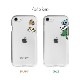 iPhone SE (第3世代 / 2022年) ケース カバー ソフト クリア バックカバー Dparks おでかけとのぞき【 iPhone SE (第2世代)、iPhone 8 / 7 】 背面カバー型 アイフォンケース