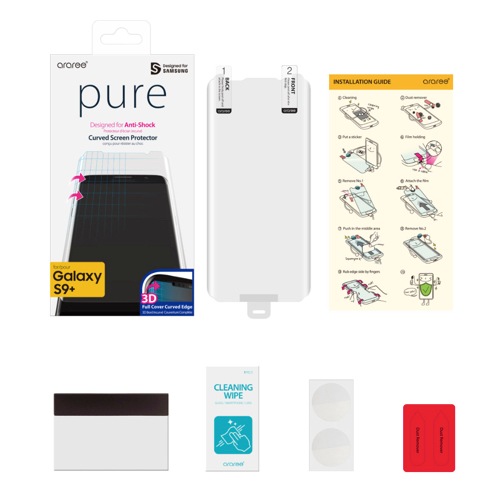 araree PURE DIAMOND【Galaxy S10 S10+ 全画面保護フィルム】  3D立体カーブフィルムで曲面保護 0.12mm Galaxy S10 | S10+ |  S9 | S9+ | S8 | S8+