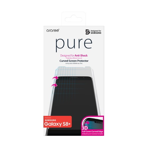 araree PURE DIAMOND【Galaxy S10 S10+ 全画面保護フィルム】  3D立体カーブフィルムで曲面保護 0.12mm Galaxy S10 | S10+ |  S9 | S9+ | S8 | S8+