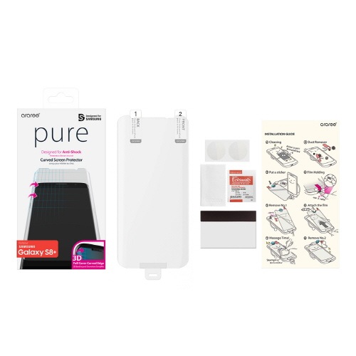 araree PURE DIAMOND【Galaxy S10 S10+ 全画面保護フィルム】  3D立体カーブフィルムで曲面保護 0.12mm Galaxy S10 | S10+ |  S9 | S9+ | S8 | S8+