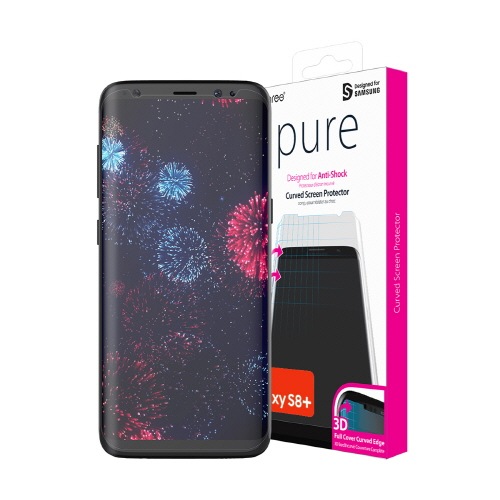 araree PURE DIAMOND【Galaxy S10 S10+ 全画面保護フィルム】  3D立体カーブフィルムで曲面保護 0.12mm Galaxy S10 | S10+ |  S9 | S9+ | S8 | S8+