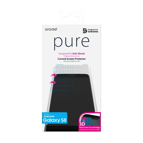 araree PURE DIAMOND【Galaxy S10 S10+ 全画面保護フィルム】  3D立体カーブフィルムで曲面保護 0.12mm Galaxy S10 | S10+ |  S9 | S9+ | S8 | S8+