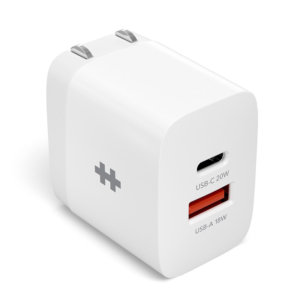 HyperJuice 20W USB電源アダプタ [ USB-A & USB-C 2ポート 急速充電器 for iPhone iPad] HYPER++