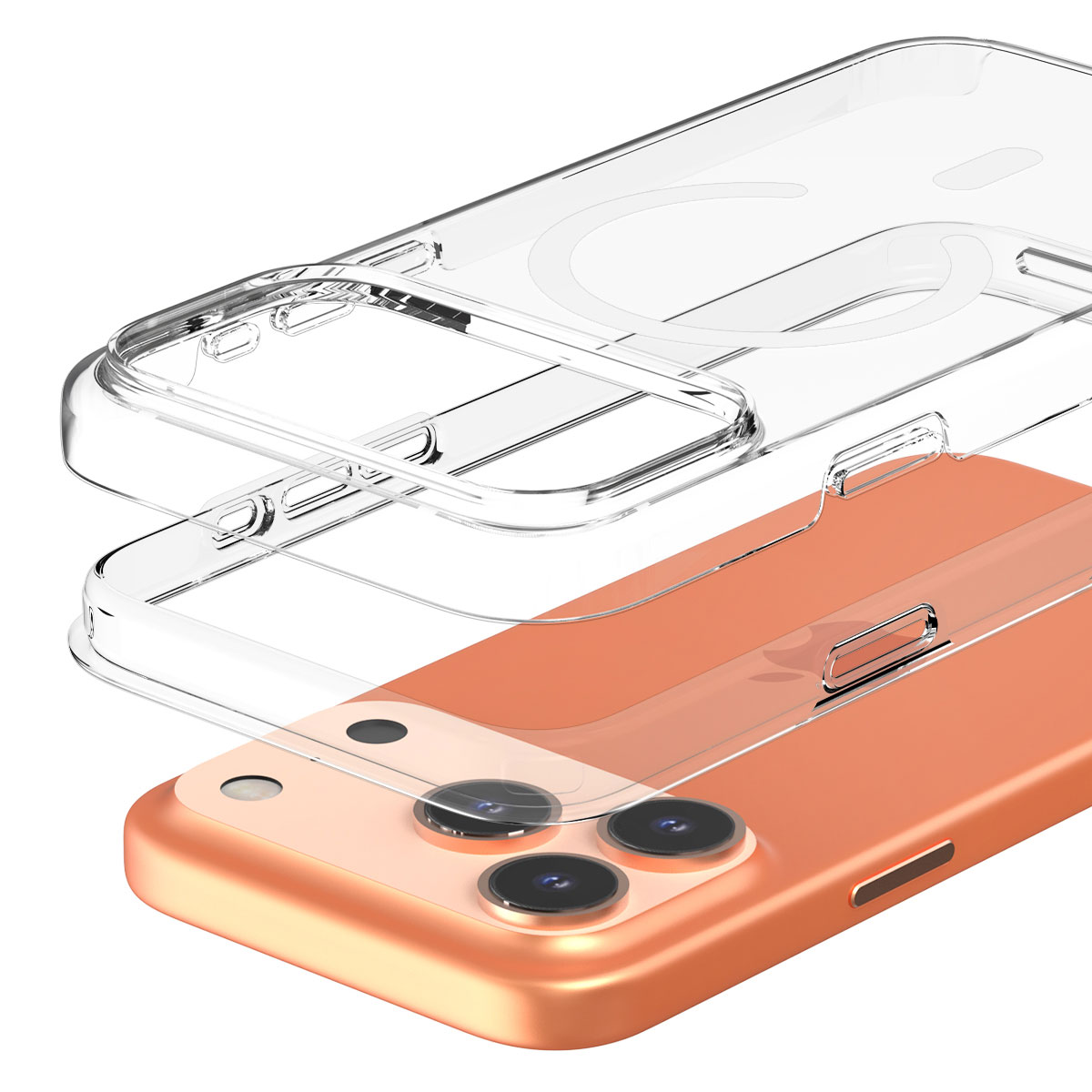 [ iPhone 17 / iPhone Air / 17 Pro / 17 Pro Max 用] 米軍MIL規格 MagSafe対応 DUPLE M ハイブリッド 透明カバー