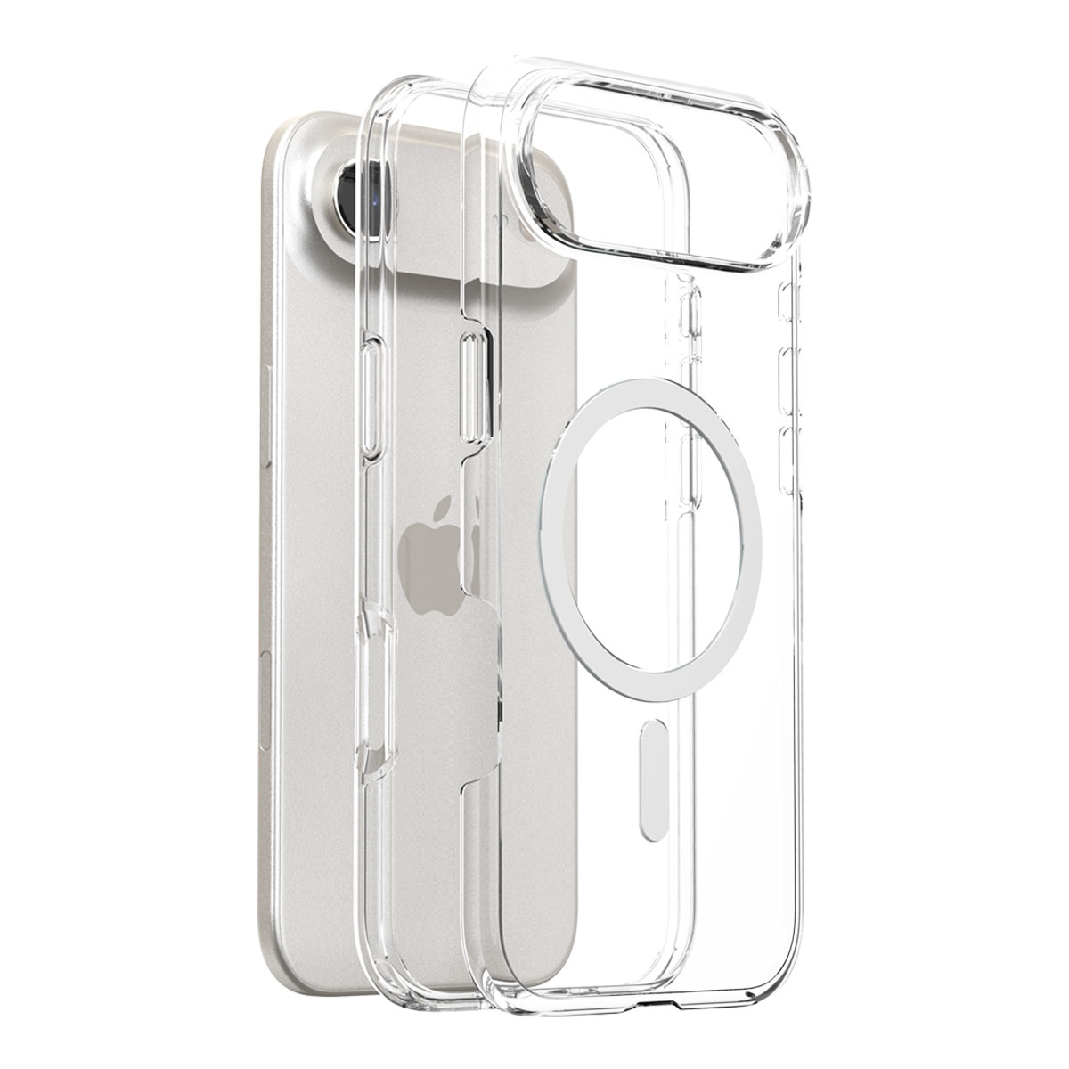 [ iPhone 17 / iPhone Air / 17 Pro / 17 Pro Max 用] 米軍MIL規格 MagSafe対応 DUPLE M ハイブリッド 透明カバー