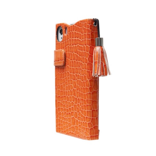 docomo au 【Xperia Z1】ZENUS Prestige Prima Croco Diary （プレステージ プリマクロコダイアリー ） ストラップ付 スナップボタン 牛革