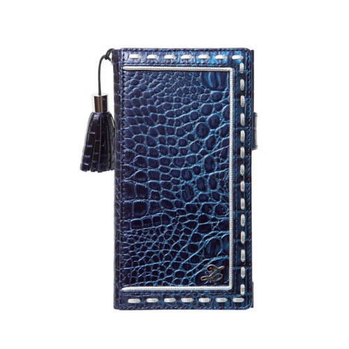 docomo au 【Xperia Z1】ZENUS Prestige Prima Croco Diary （プレステージ プリマクロコダイアリー ） ストラップ付 スナップボタン 牛革