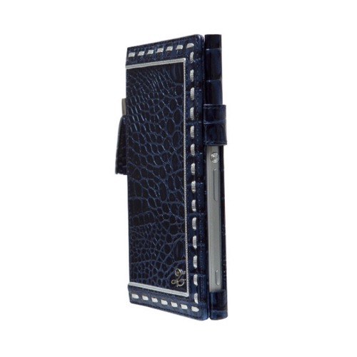 docomo au 【Xperia Z1】ZENUS Prestige Prima Croco Diary （プレステージ プリマクロコダイアリー ） ストラップ付 スナップボタン 牛革