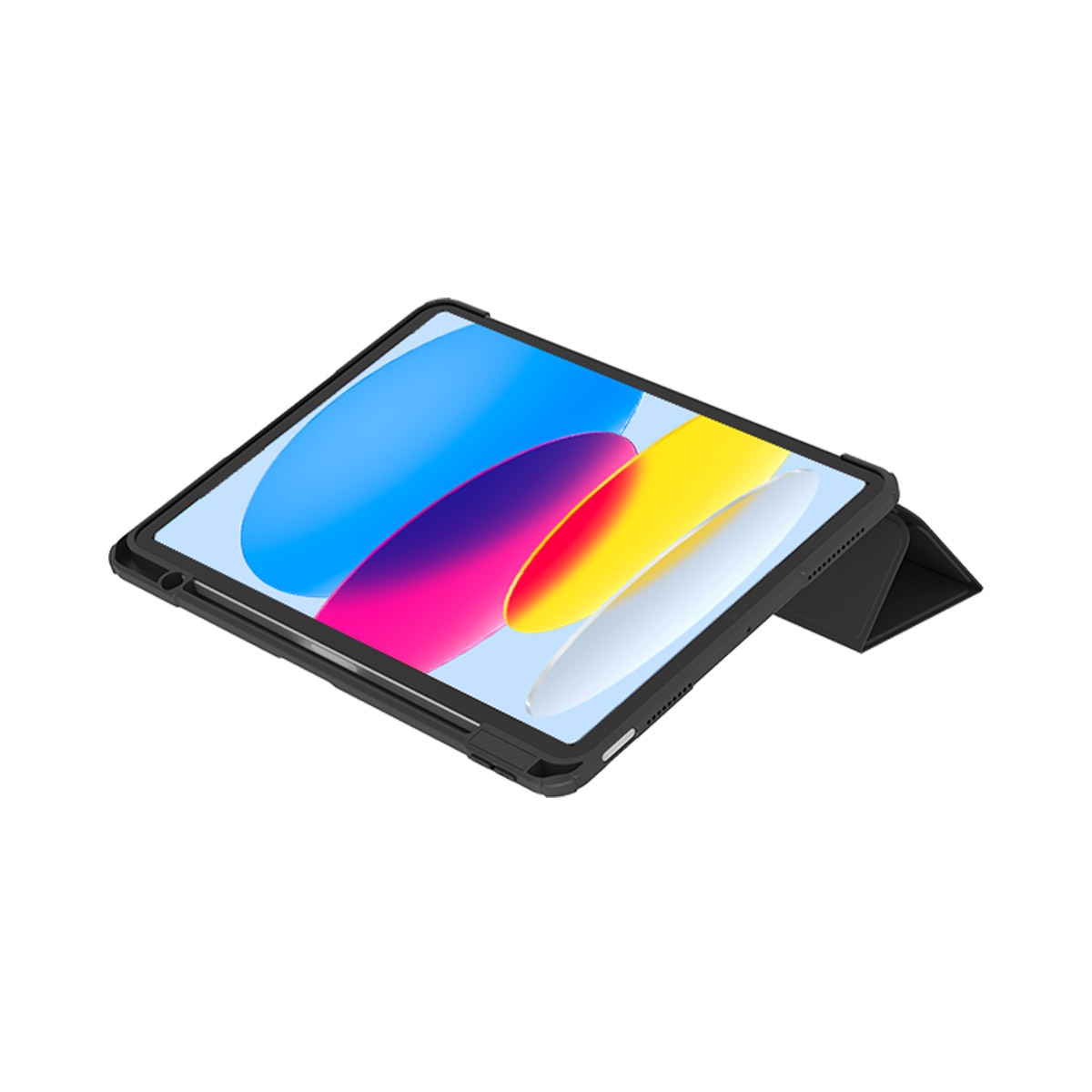TF7 4Way クリア Yカバー for iPad 10.9 （第10世代） ケース カバー ペンホルダー付き 三つ折り Y字