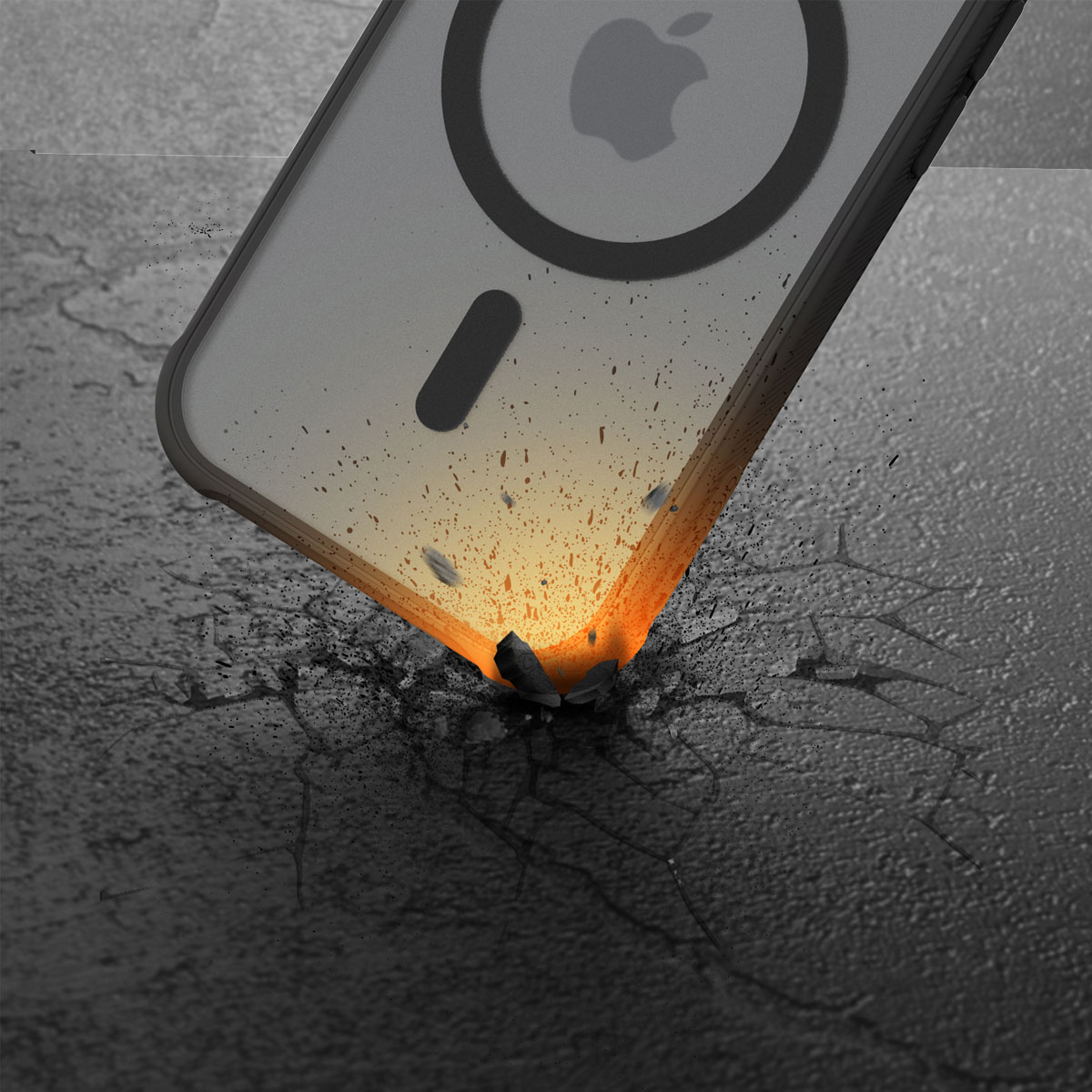 [ iPhone 17 / iPhone Air / 17 Pro / 17 Pro Max 用] 米軍MIL規格 MagSafe対応 DUPLE M ARMOR ハイブリッド 滑り防止 カバー