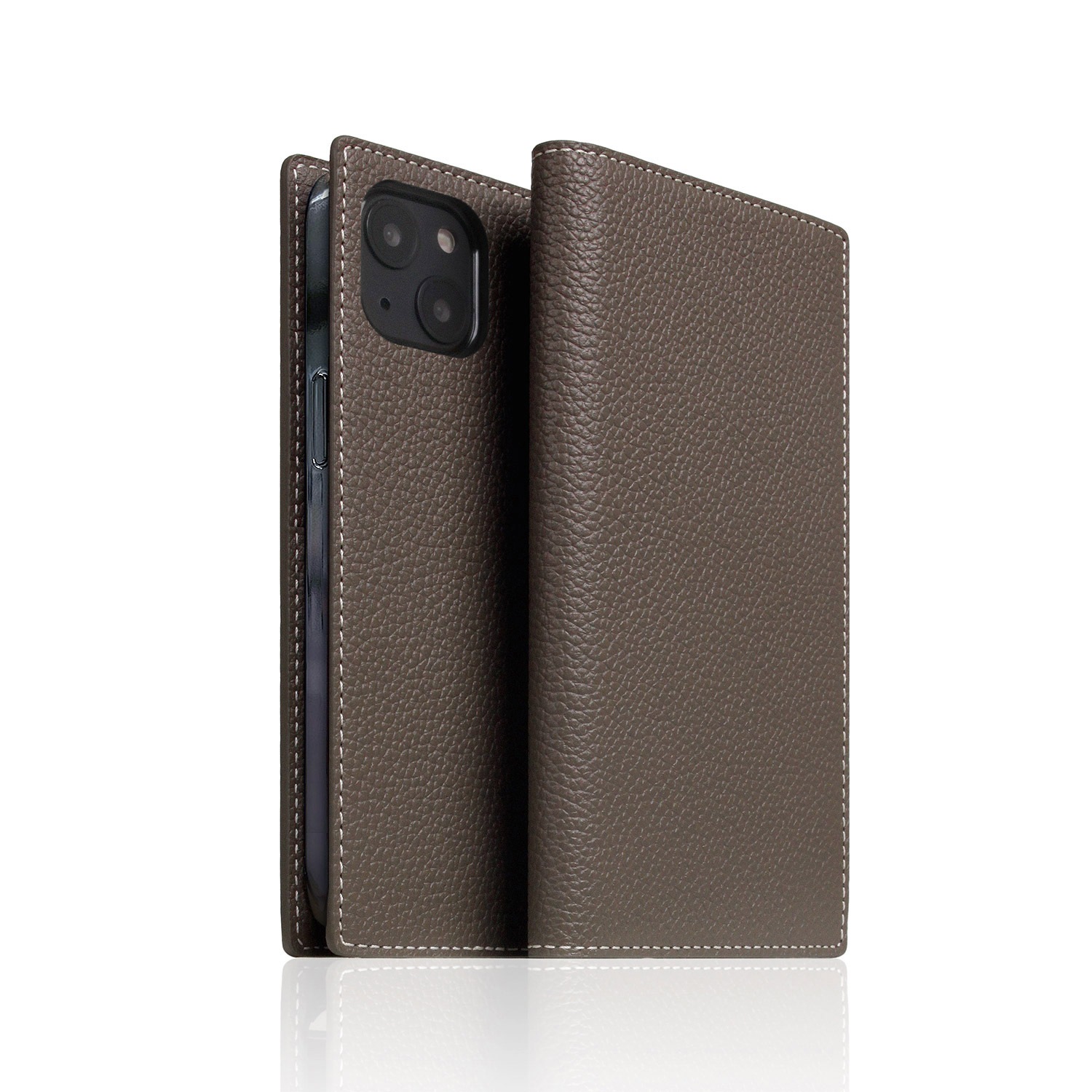 SLG Design [ iPhone 14 Plus / 14 Pro Max ] 手帳型 本革 レザーケース Full Grain Leather Case
