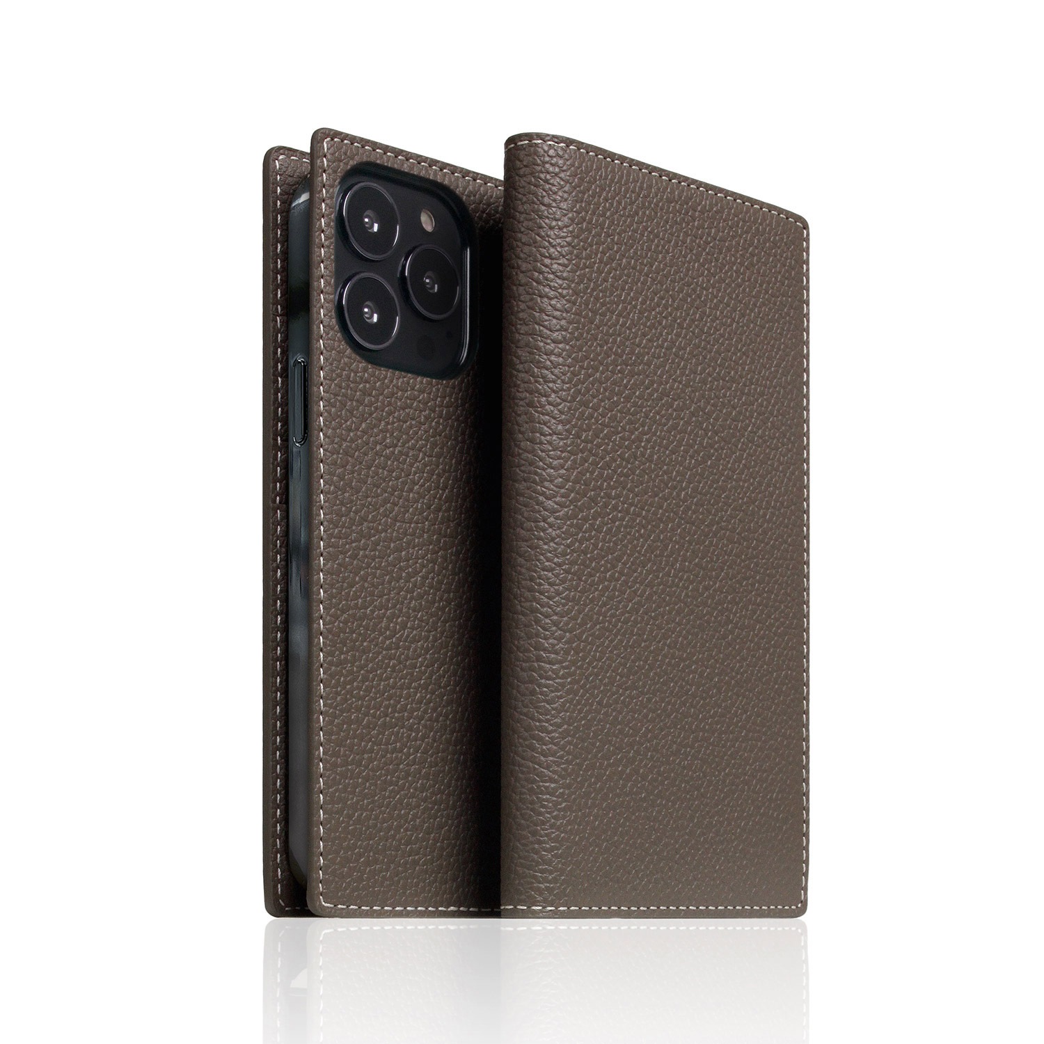SLG Design [ iPhone 14 Plus / 14 Pro Max ] 手帳型 本革 レザーケース Full Grain Leather Case