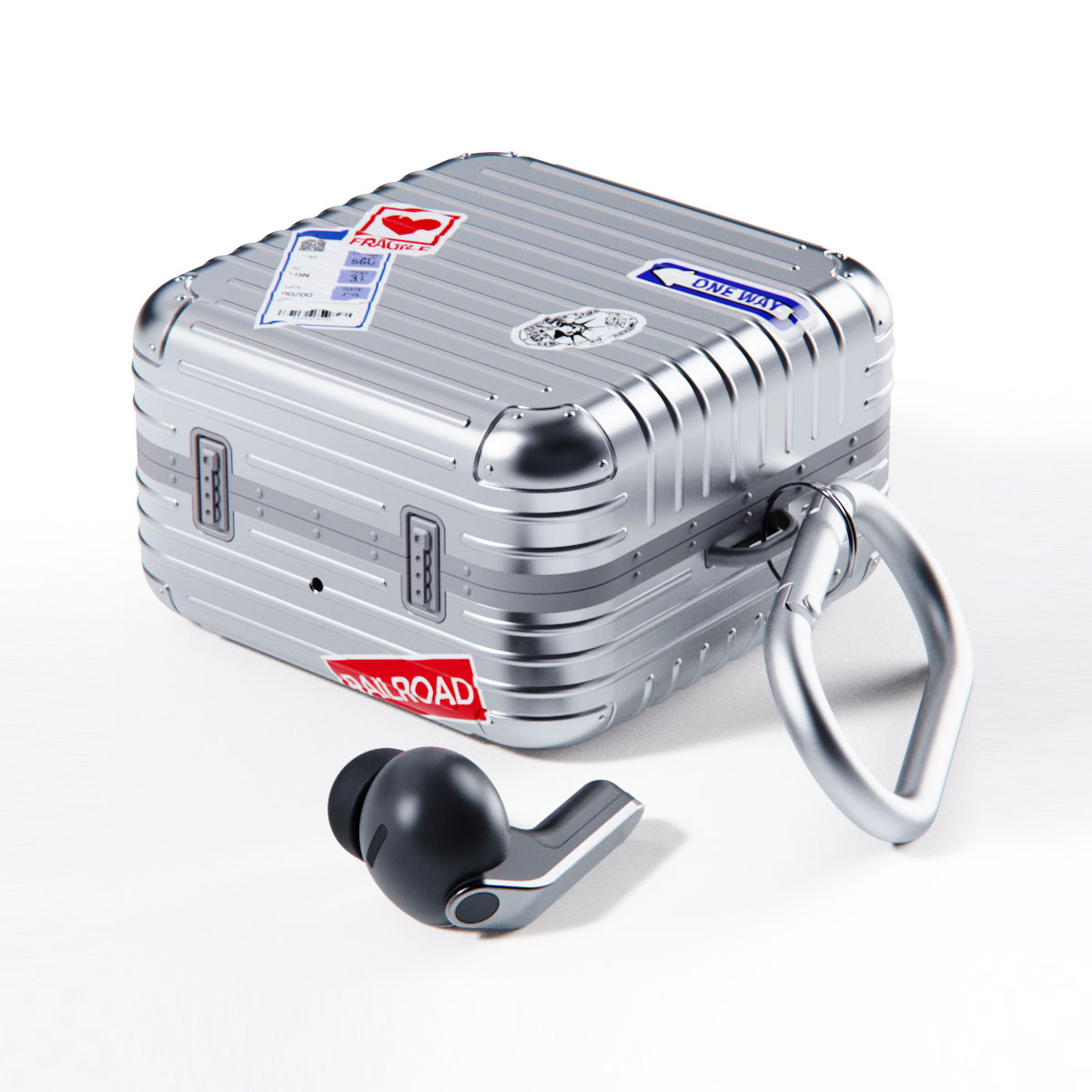 [Galaxy Buds4 / Buds4 Pro用] キャリーケース [ ハードケース スピーカーホール LED表示対応 ]