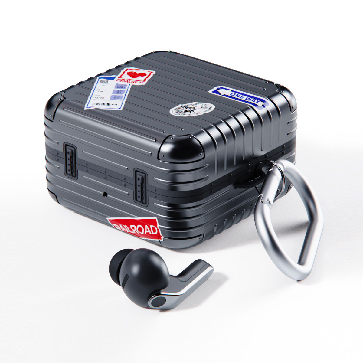 [Galaxy Buds4 / Buds4 Pro用] キャリーケース [ ハードケース スピーカーホール LED表示対応 ]