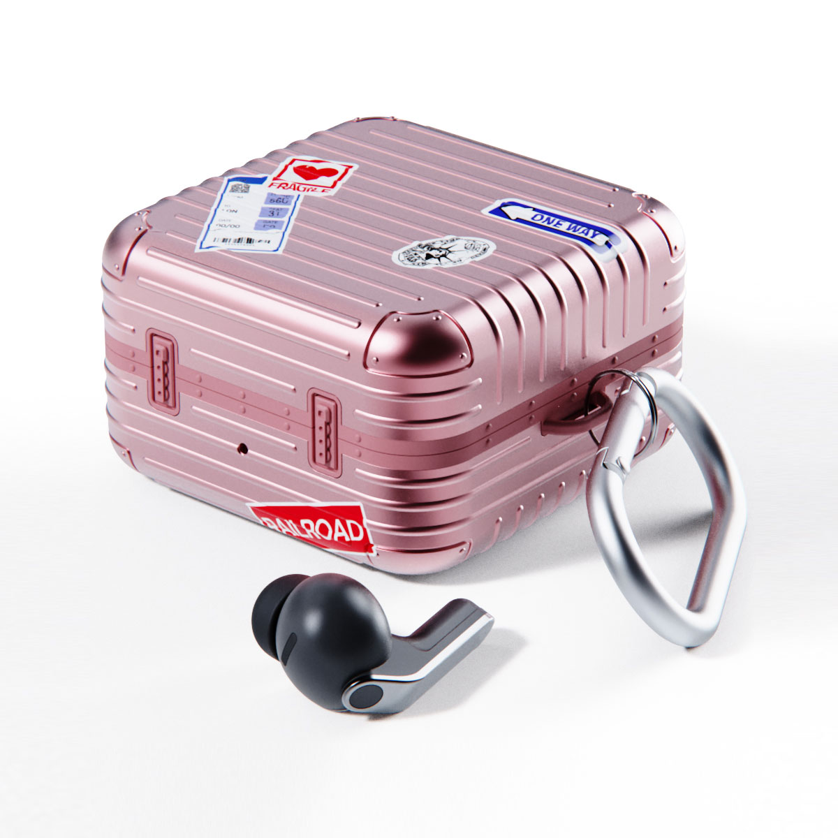 [Galaxy Buds4 / Buds4 Pro用] キャリーケース [ ハードケース スピーカーホール LED表示対応 ]