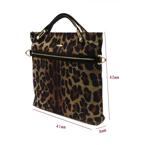 ＼セール／PCバッグ N/S スエードトート モンバサ レオパード柄 (～15.6インチ A4） 