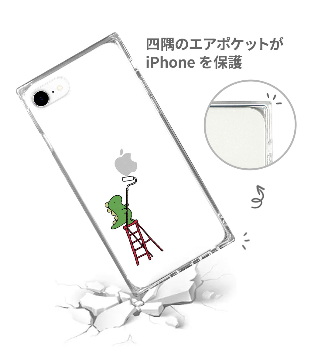 iPhone SE (第3世代) ケース カバー AKAN ソフト スクエアケース ペインティング [iPhone SE3/SE2/8/7]