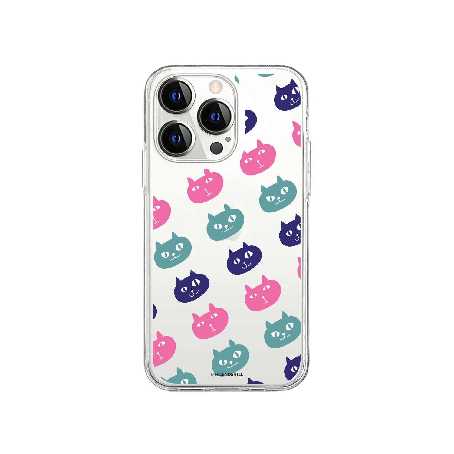 [iPhone 16 / 16 Pro / 16 Plus / 16 Pro Max 用] ネコマンジュウ ソフト クリアケース for iPhone 16 / 15 / 14 シリーズ 公式ライセンス品