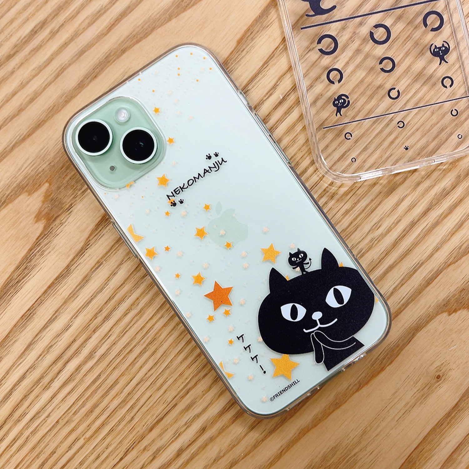[iPhone 16 / 16 Pro / 16 Plus / 16 Pro Max 用] ネコマンジュウ ソフト クリアケース for iPhone 16 / 15 / 14 シリーズ 公式ライセンス品