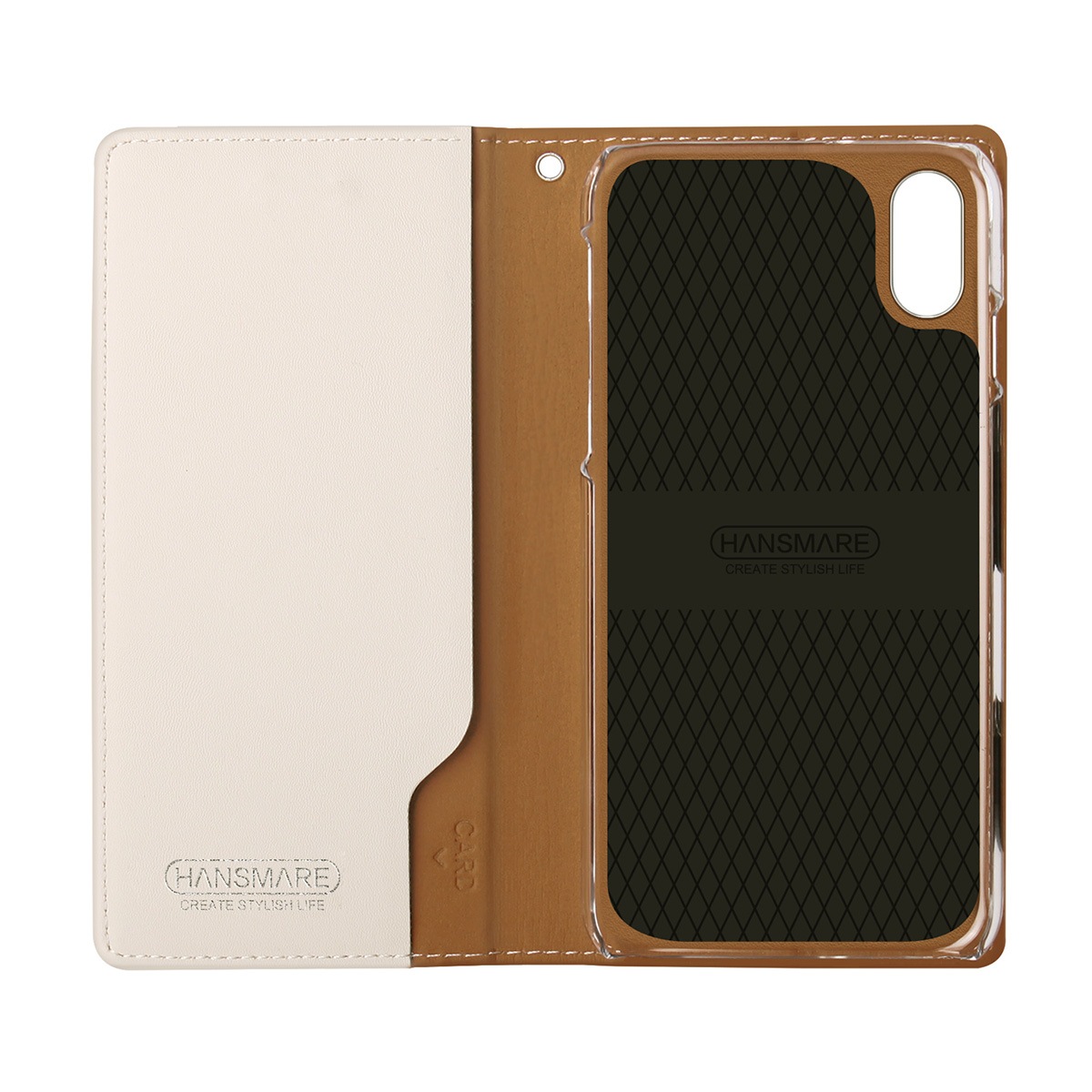 iPhone SE (第3世代) ケース カバー 手帳型 HANSMARE ROOKIE CASE [iPhone SE3/SE2/XS/X8/7]