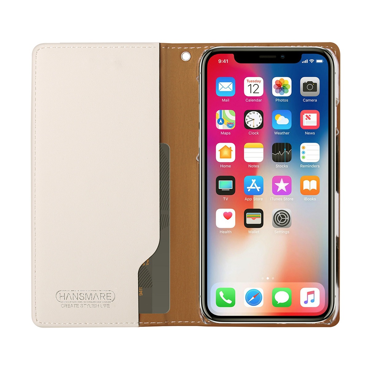 iPhone SE (第3世代) ケース カバー 手帳型 HANSMARE ROOKIE CASE [iPhone SE3/SE2/XS/X8/7]