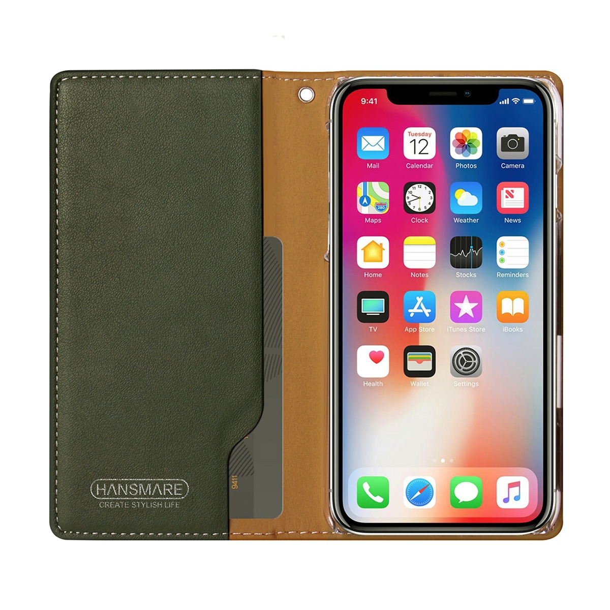 iPhone SE (第3世代) ケース カバー 手帳型 HANSMARE ROOKIE CASE [iPhone SE3/SE2/XS/X8/7]