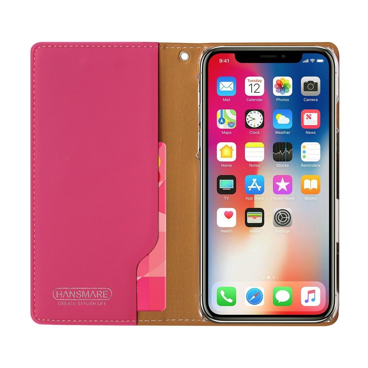 iPhone SE (第3世代) ケース カバー 手帳型 HANSMARE ROOKIE CASE [iPhone SE3/SE2/XS/X8/7]