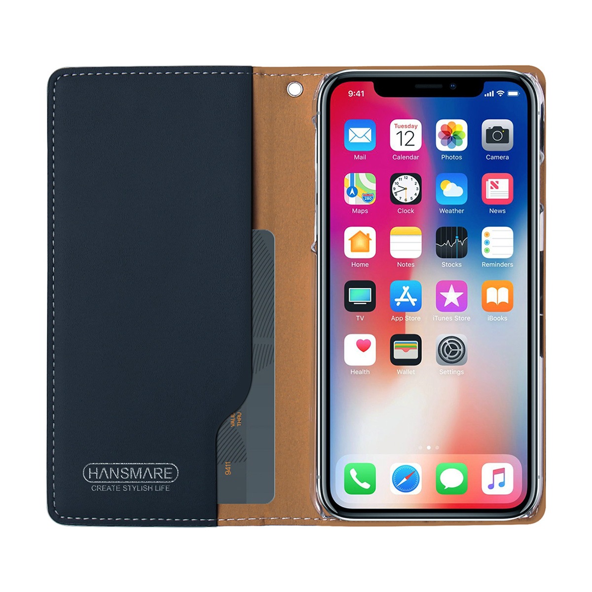 iPhone SE (第3世代) ケース カバー 手帳型 HANSMARE ROOKIE CASE [iPhone SE3/SE2/XS/X8/7]