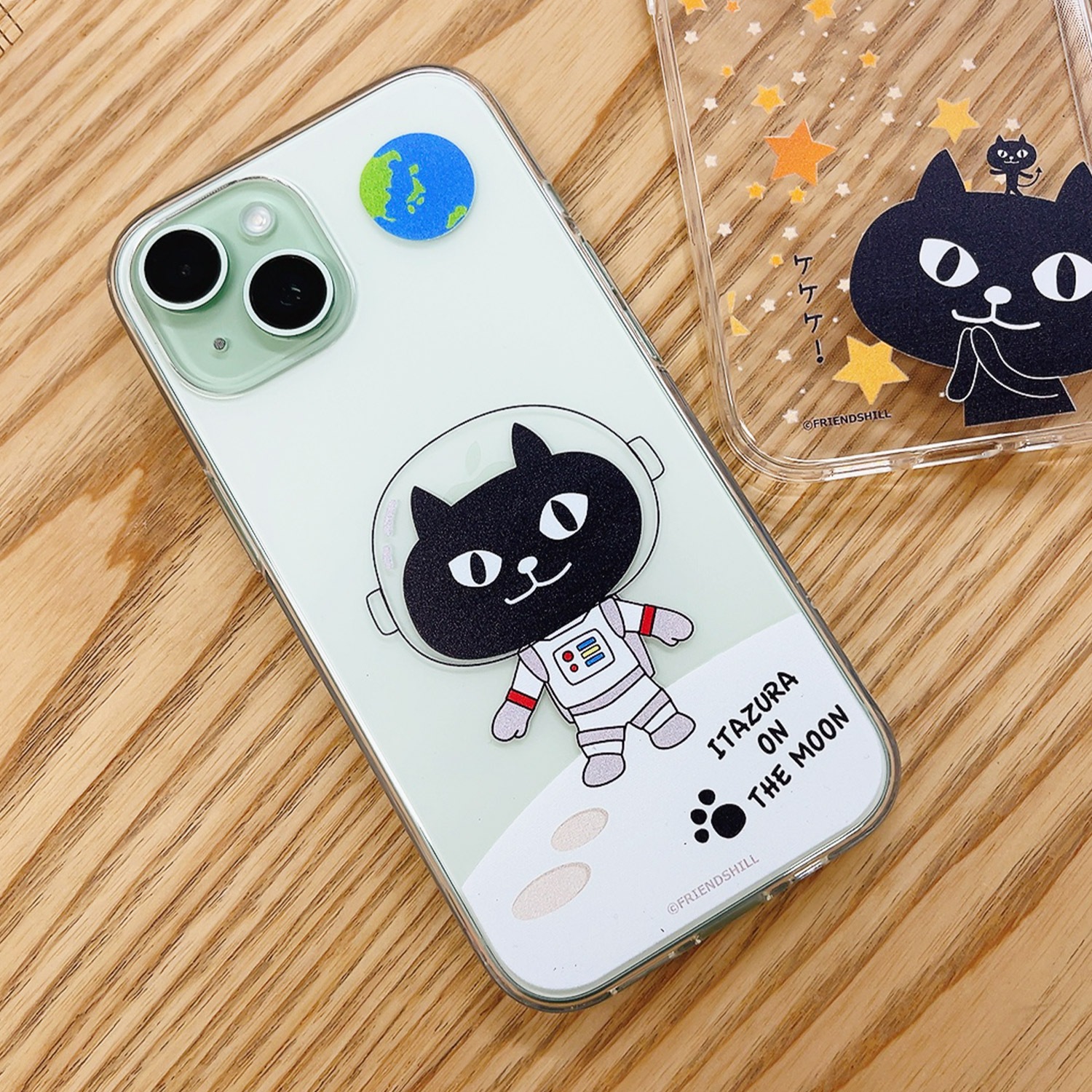 [iPhone15ProMax/15Plus/14ProMax/14Plus用] ネコマンジュウ ソフトクリアケース カバー 公式ライセンス品