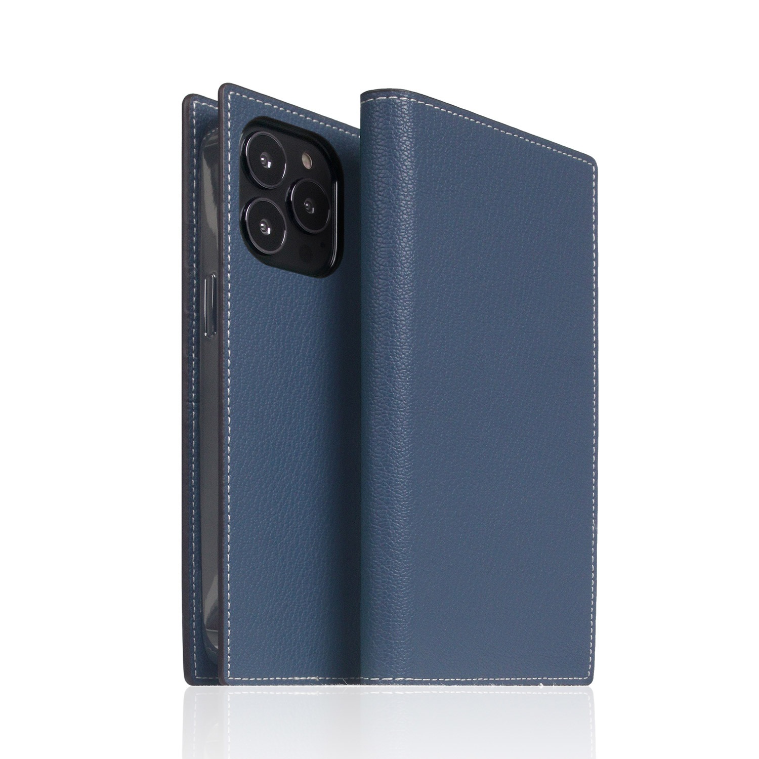 SLG Design [ iPhone 14 / 14 Pro ] 手帳型 本革 レザーケース Hybrid Grain Leather Diary Case