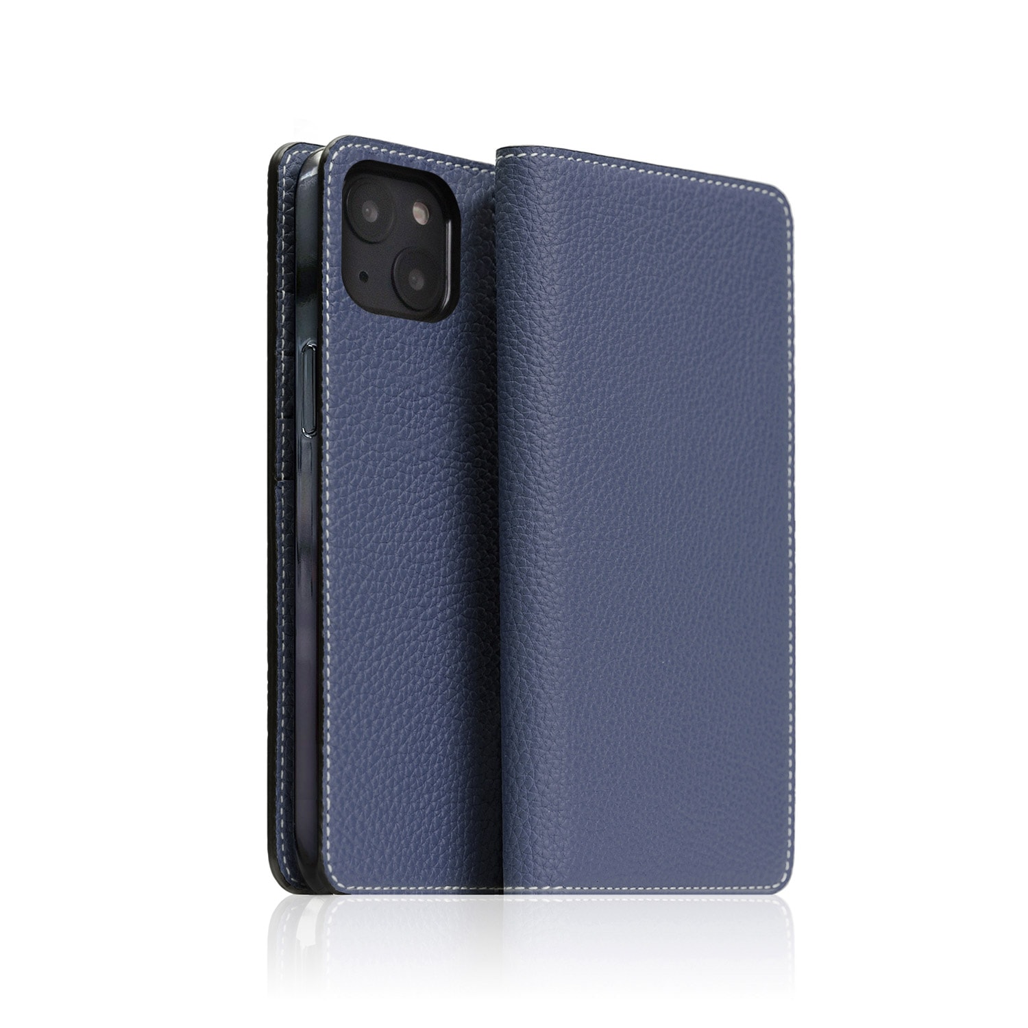 SLG Design [ iPhone 14 / 14 Pro ] 手帳型 本革 レザーケース Hybrid Grain Leather Diary Case