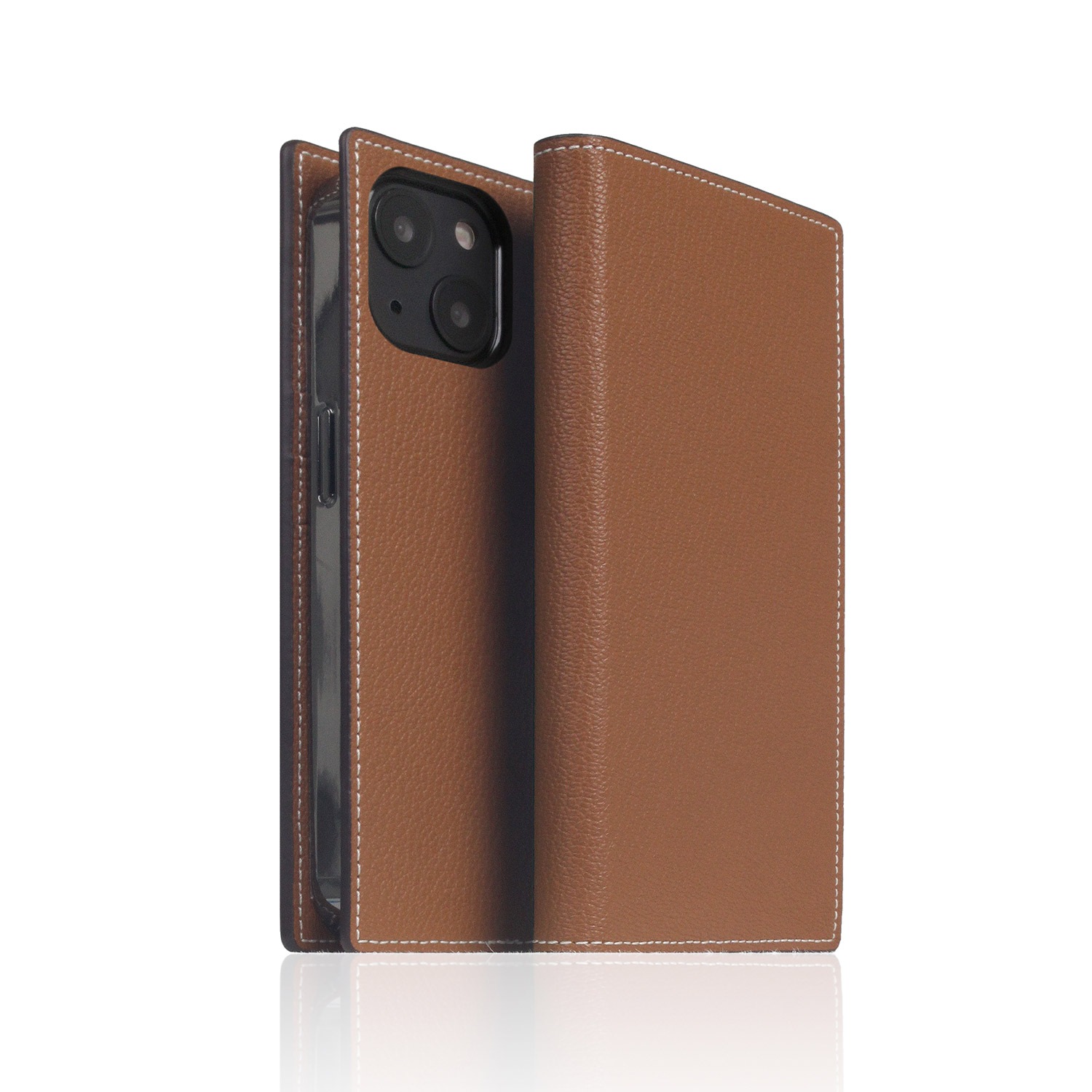 SLG Design [ iPhone 14 / 14 Pro ] 手帳型 本革 レザーケース Hybrid Grain Leather Diary Case