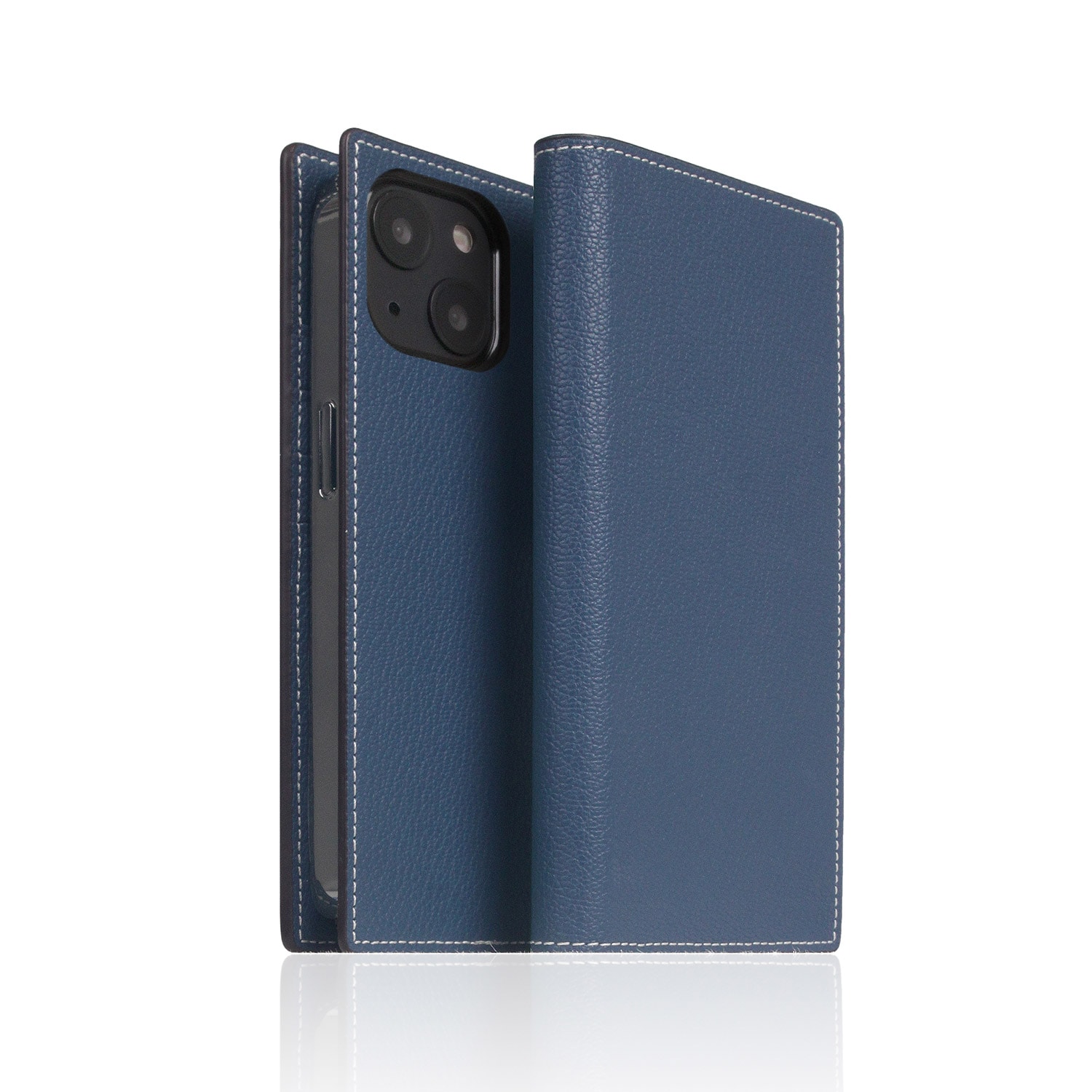 SLG Design [ iPhone 14 / 14 Pro ] 手帳型 本革 レザーケース Hybrid Grain Leather Diary Case