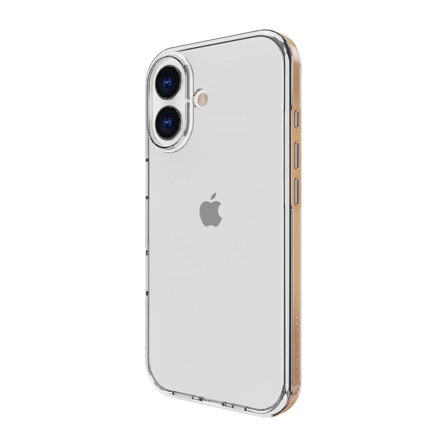 [ iPhone 17 用] INO Achrome Shield Case バンパー風 TPUクリアボディ ポリカーボネートスマホケース カバー for iPhone 15 / 15 Pro