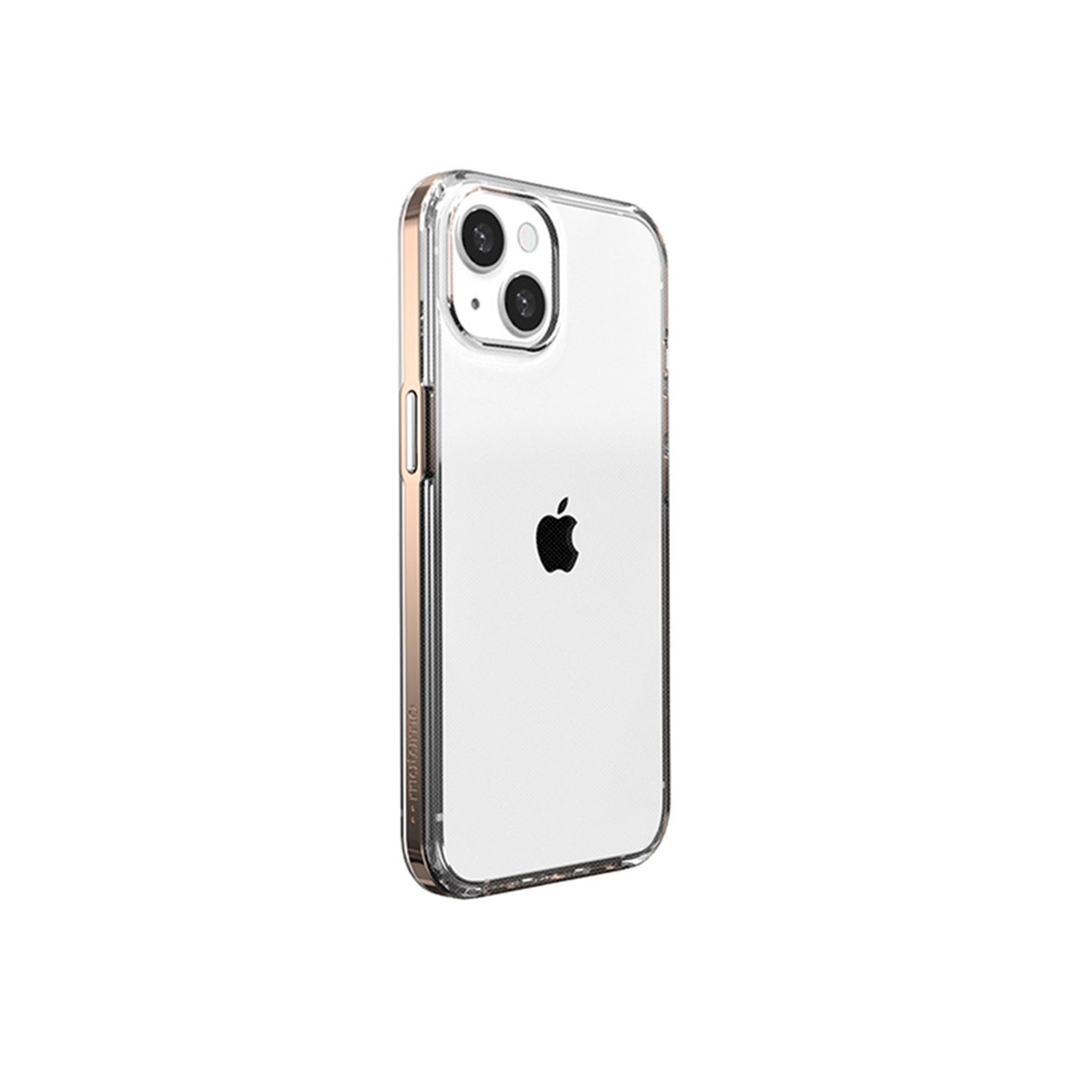 [ iPhone 17 用] INO Achrome Shield Case バンパー風 TPUクリアボディ ポリカーボネートスマホケース カバー for iPhone 15 / 15 Pro