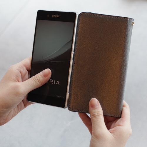 多機種対応スマートフォンマルチケース HANSMARE CALF Diary（ハンスマレ カーフダイアリー）