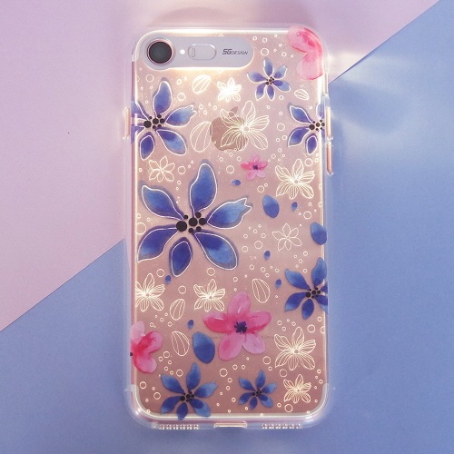 iPhone SE 第2世代 se2 ケース iPhone 8 / 7イルミネーションケース SG Clear Soft フラワー（エスジー クリアソフト)光る アイフォン カバー お花