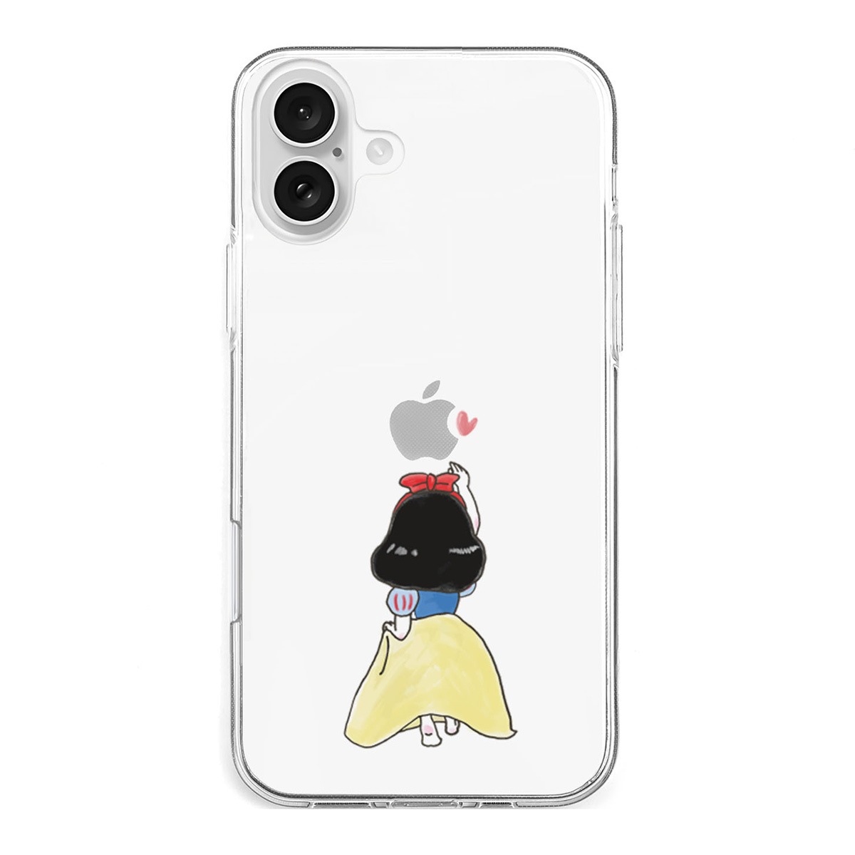 [ iPhone 17 / iPhone Air / 17 Pro / 17 Pro Max 用] ソフト クリアケース お姫様 アリス ファンタジー 透明カバー for iPhone 17 / 16 / 15 / 14 シリーズ