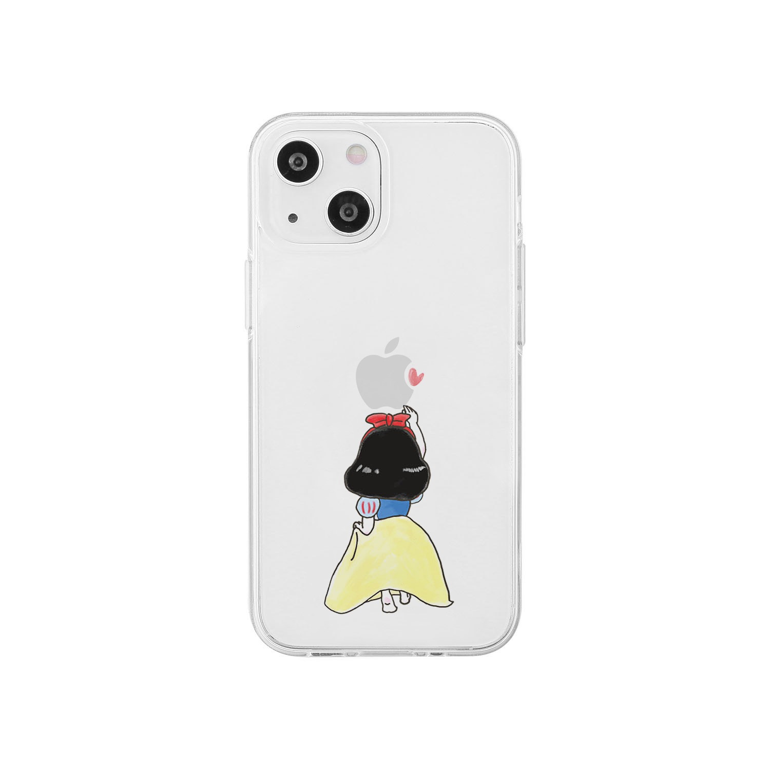 [ iPhone 17 / iPhone Air / 17 Pro / 17 Pro Max 用] ソフト クリアケース お姫様 アリス ファンタジー 透明カバー for iPhone 17 / 16 / 15 / 14 シリーズ